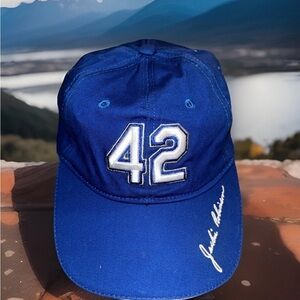 Seattle Mariners Jackie Robinson Embroidered Signature #42 Adjustible Hat SGA